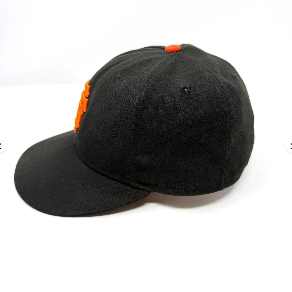 Vintage New Era San Francisco Giants 59FIFTY‎ Fitted Hat Black 7 1/8
